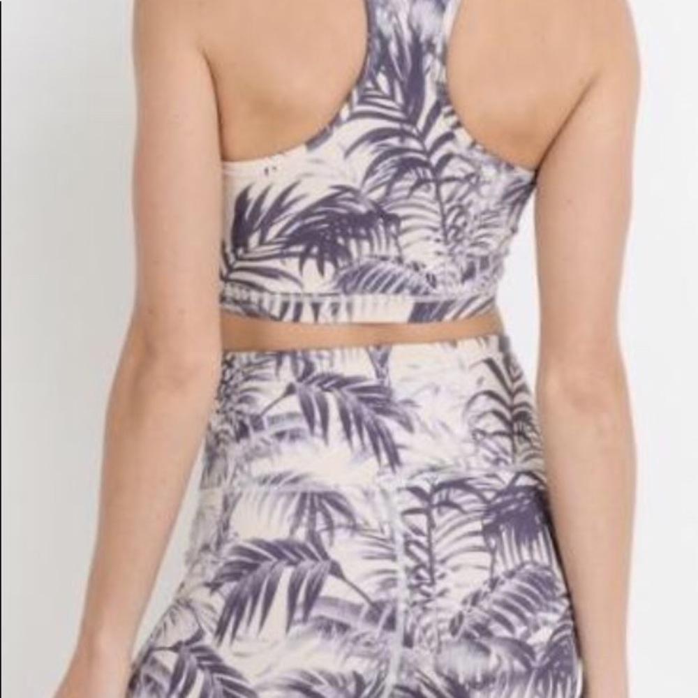 Purple Palms Racerback Sports Bra - Picture 3 of 3